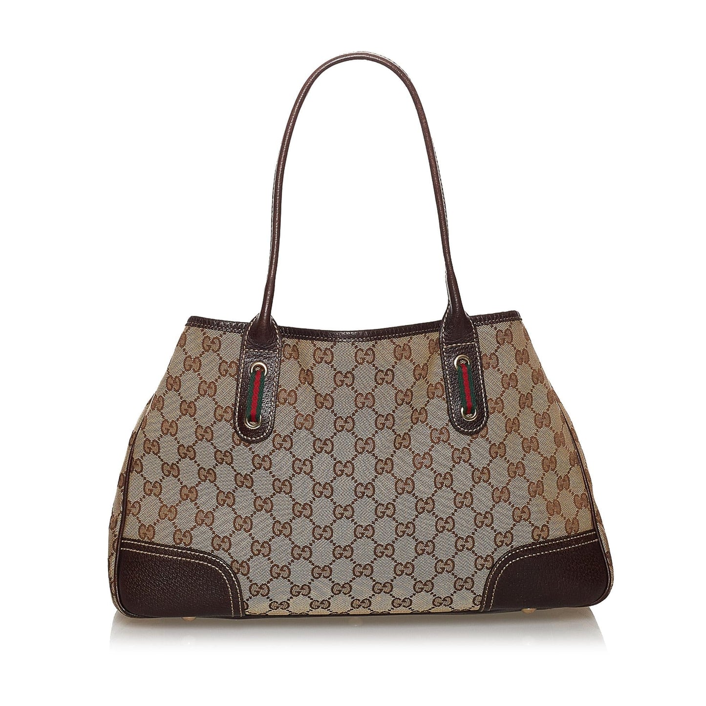 Gucci GG Princy SHG Canvas Brown Tote Bag 7