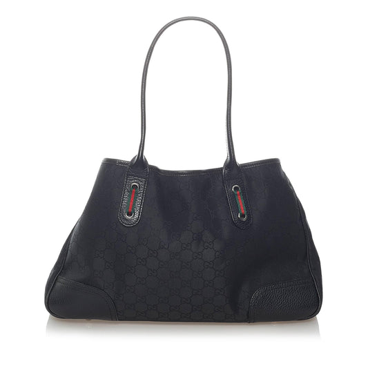 Gucci GG Princy SHG Canvas Black Tote Bag Bag Shg