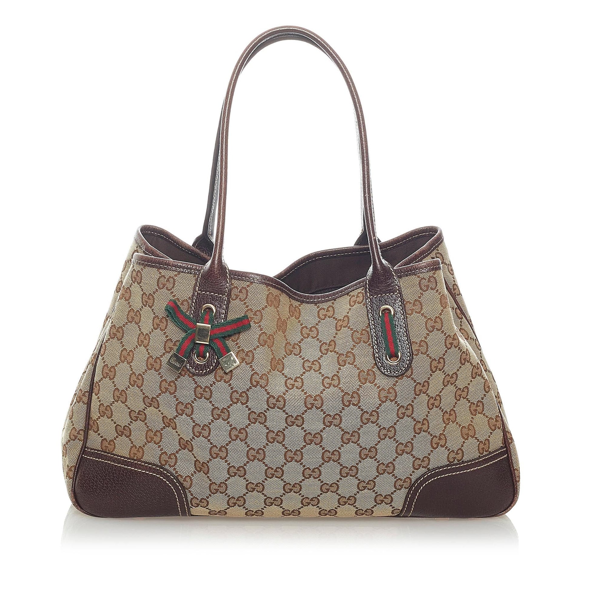Gucci GG Princy SHG Canvas Brown Tote Bag