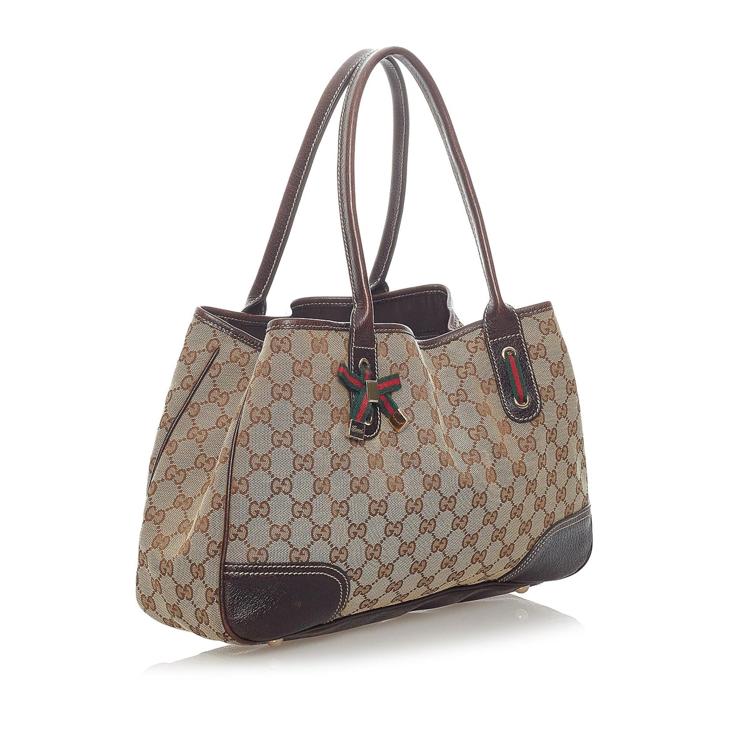 Gucci GG Princy SHG Canvas Brown Tote Bag Bag Shg