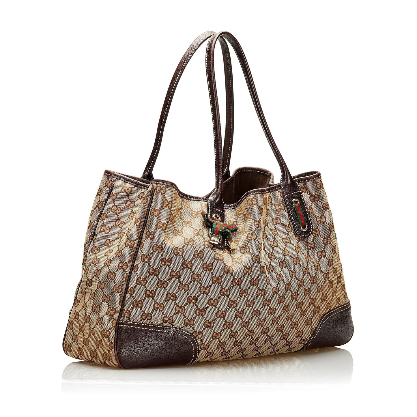 Gucci GG Princy SHG Canvas Brown Tote Bag Tote Shg