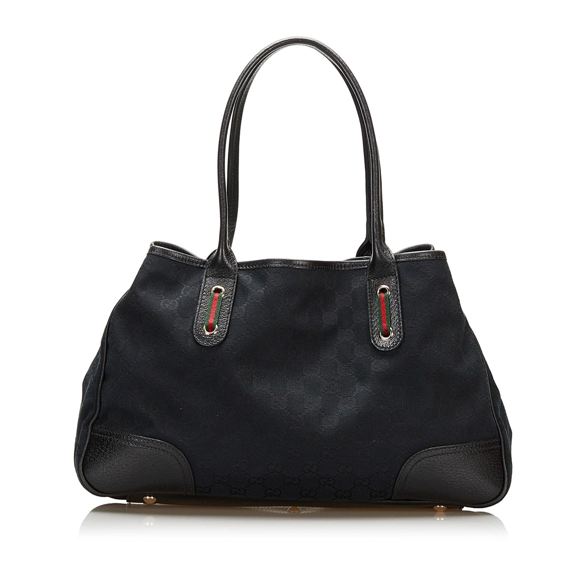 Gucci GG Princy SHG Canvas Black Tote Bag