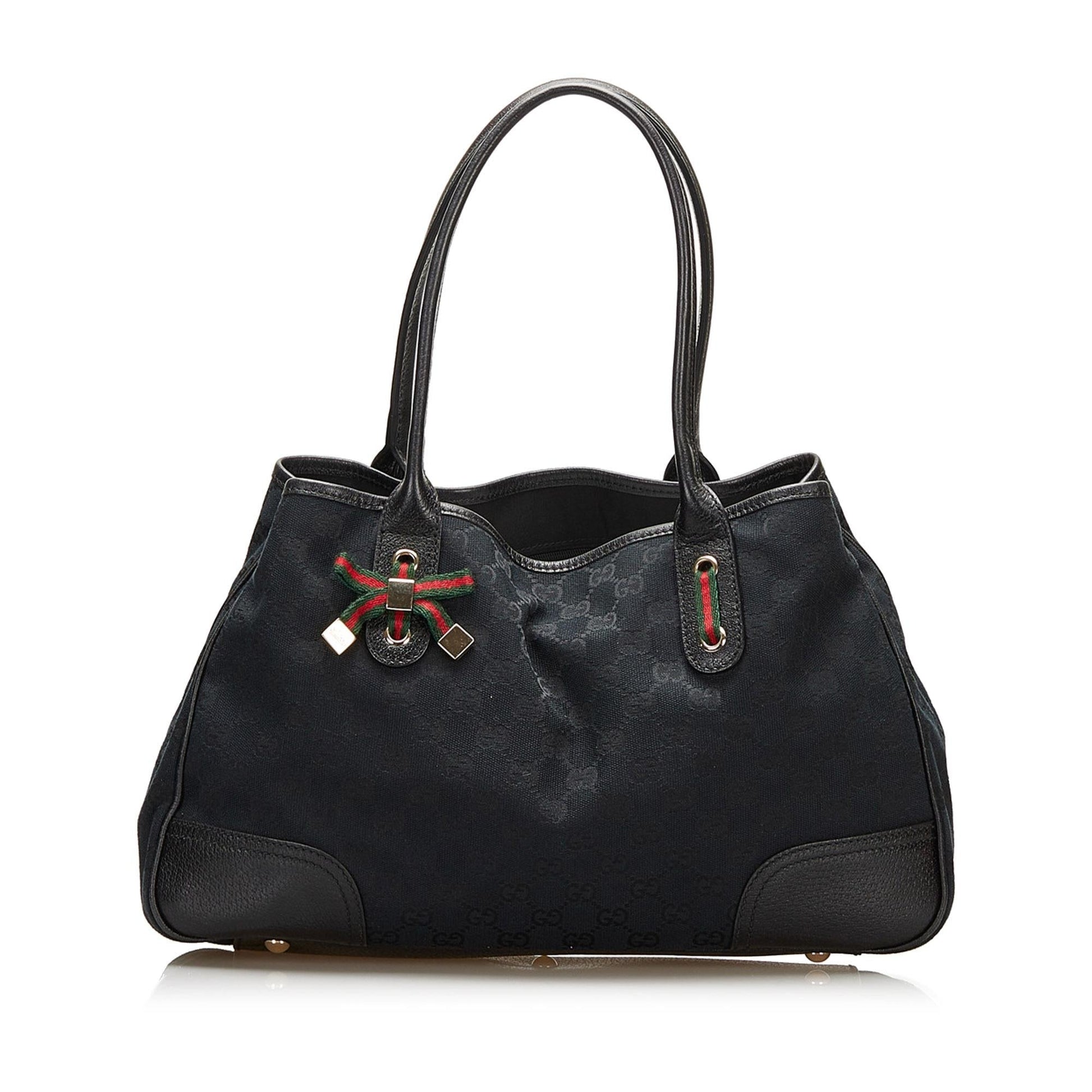 Gucci GG Princy SHG Canvas Black Tote Bag