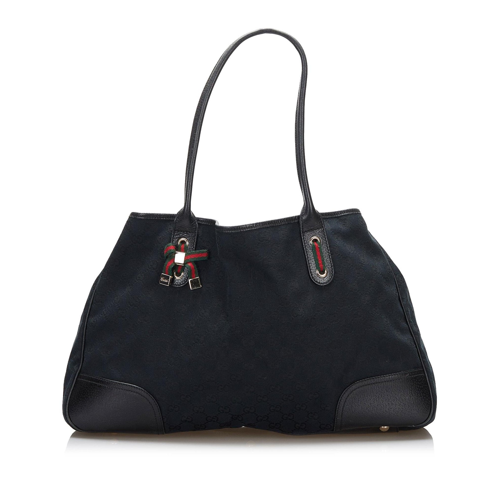 Gucci GG Princy SHG- sm4O Canvas Black Tote Bag