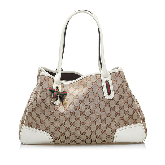 Gucci GG Princy SHG-VnKPvM Canvas Brown Tote Bag