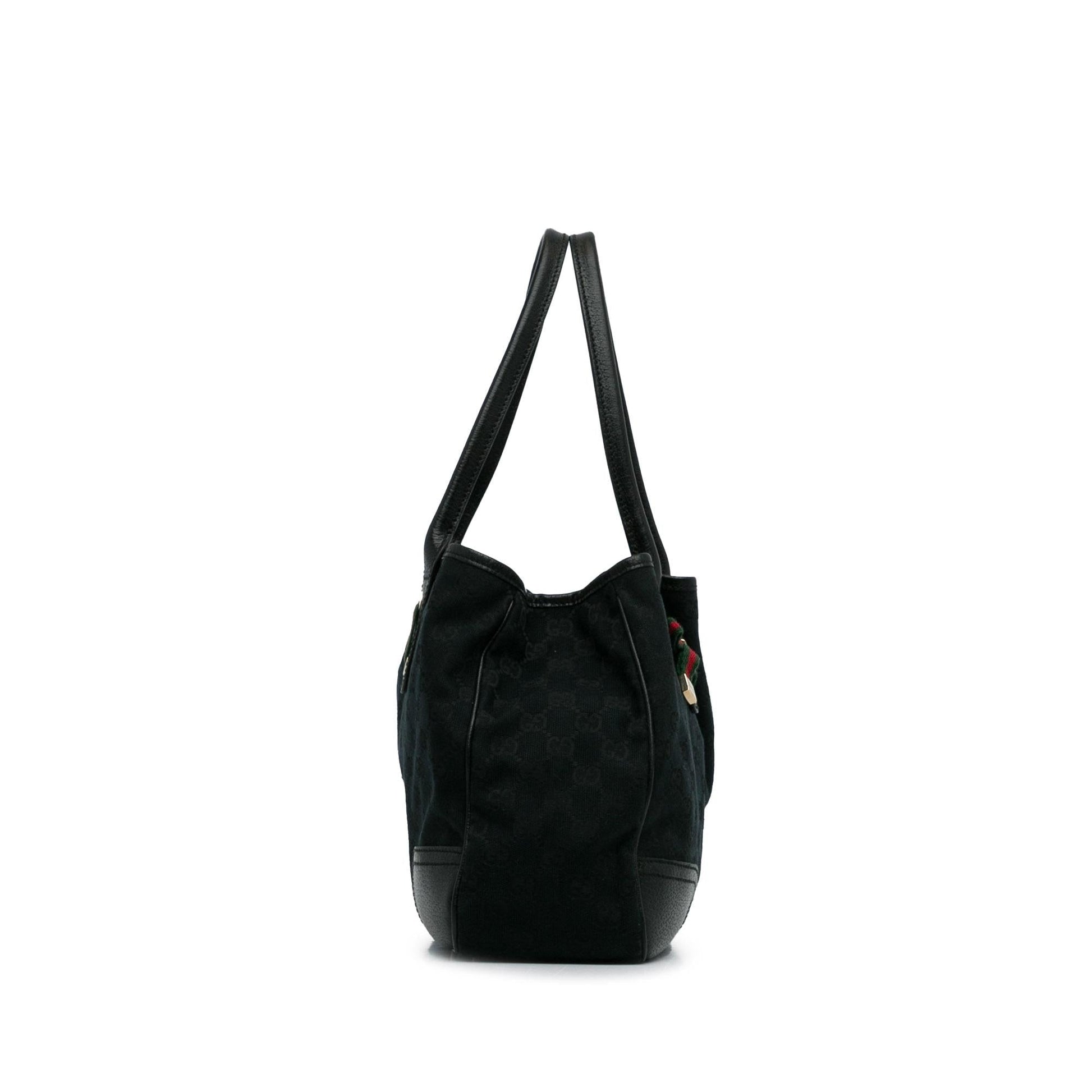 Gucci GG Princy SHG-6LK1oD Canvas Black Tote Bag