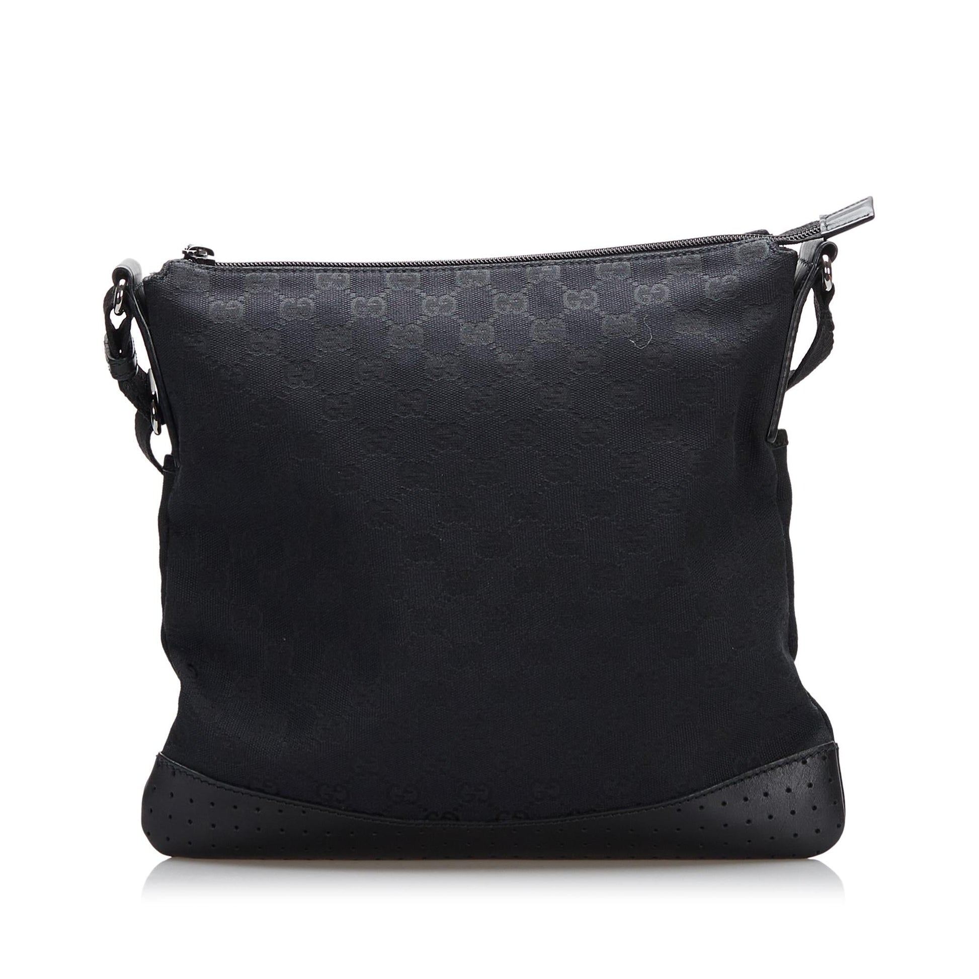 Gucci GG Punch SHG-CfvIV6 Canvas Black Crossbody Bag