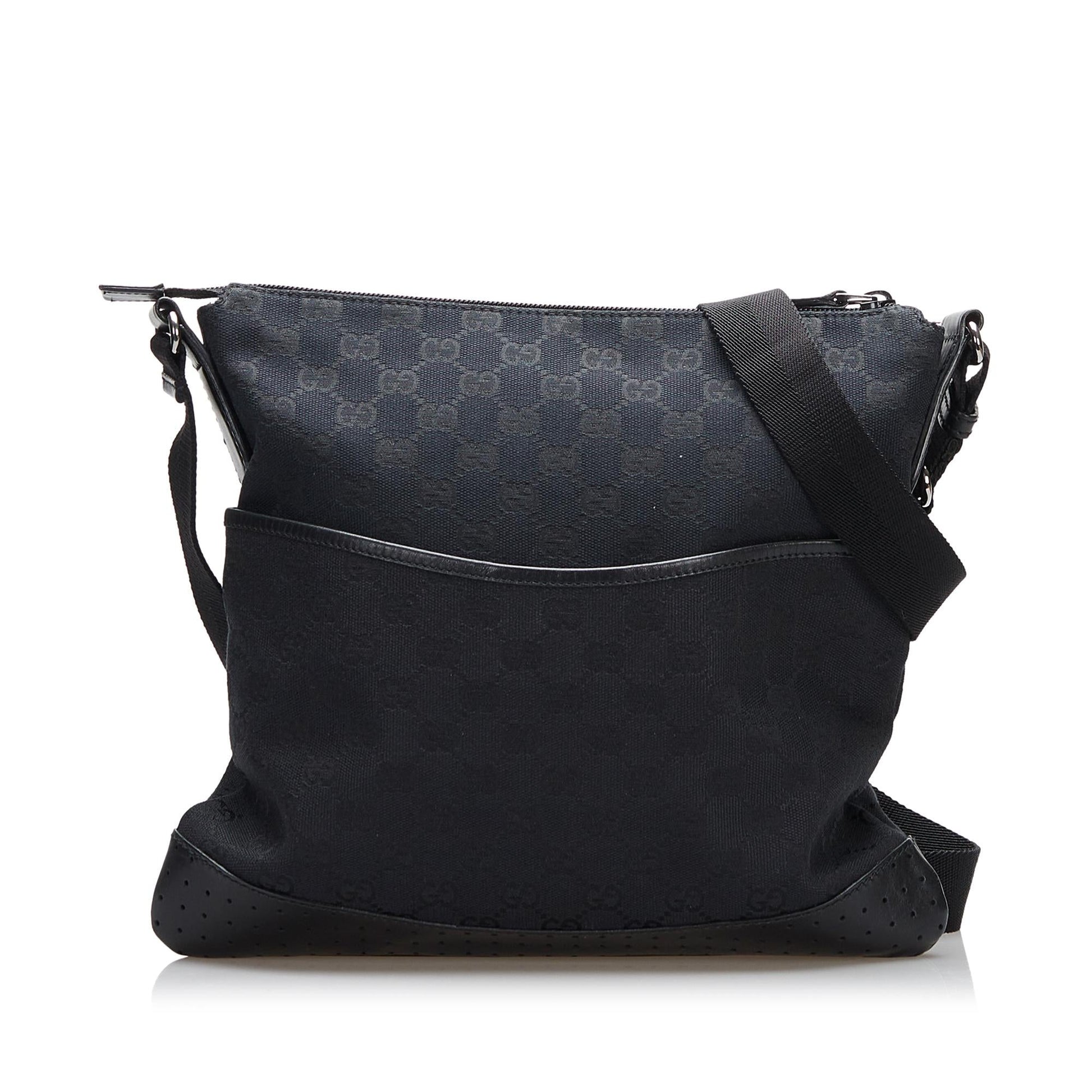 Gucci GG Punch SHG-CfvIV6 Canvas Black Crossbody Bag