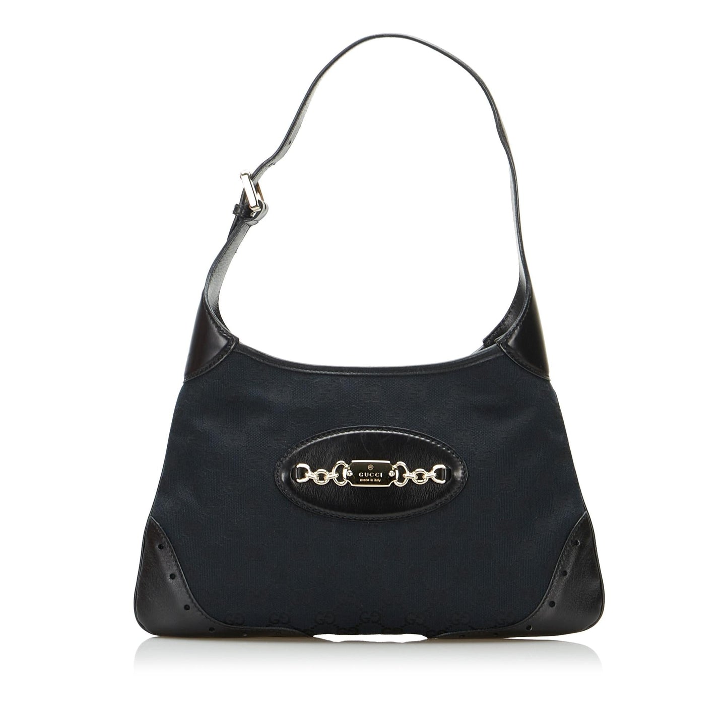 Gucci GG Punch SHG-bcYNIO Canvas Calf Black Shoulder Bag