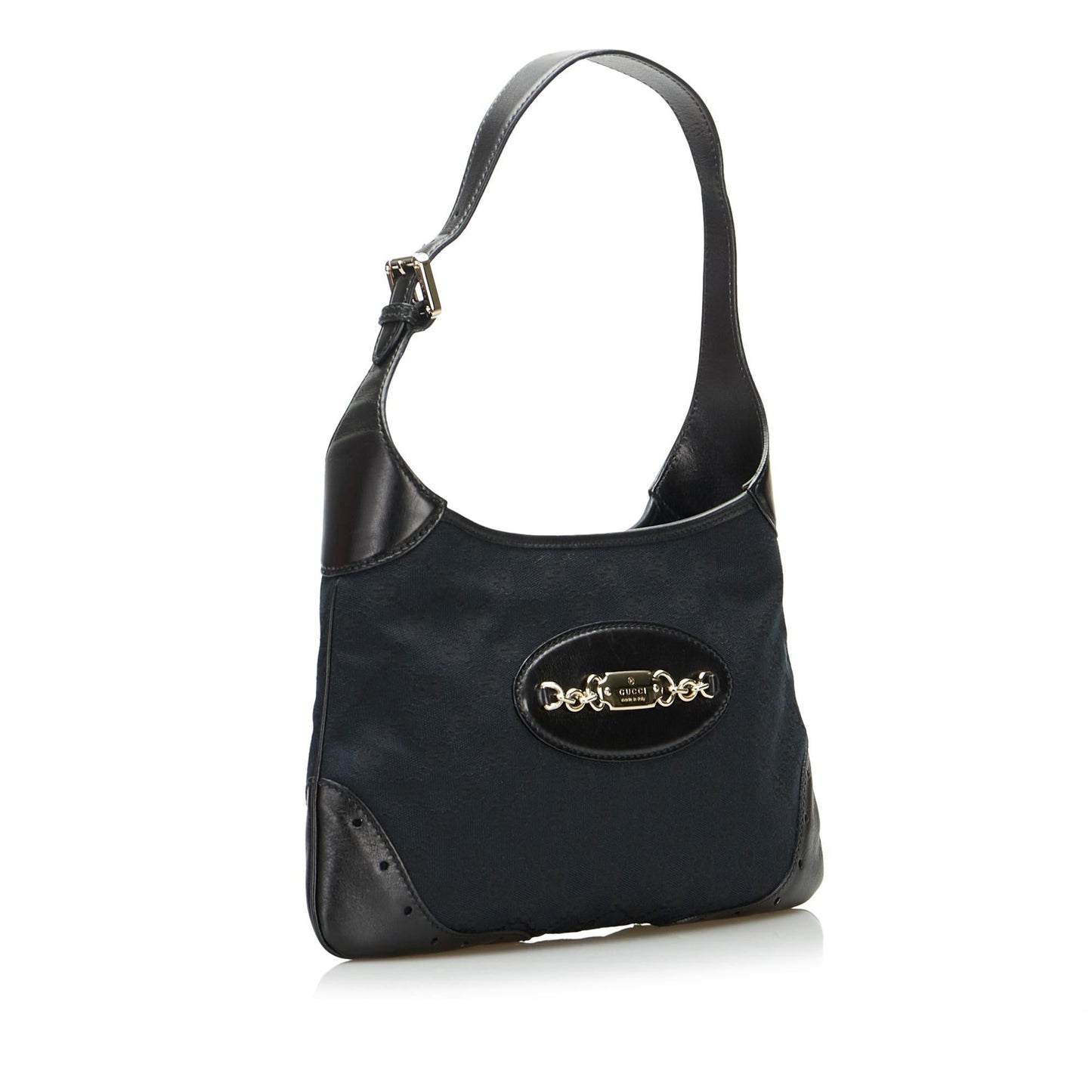 Gucci GG Punch SHG-bcYNIO Canvas Calf Black Shoulder Bag