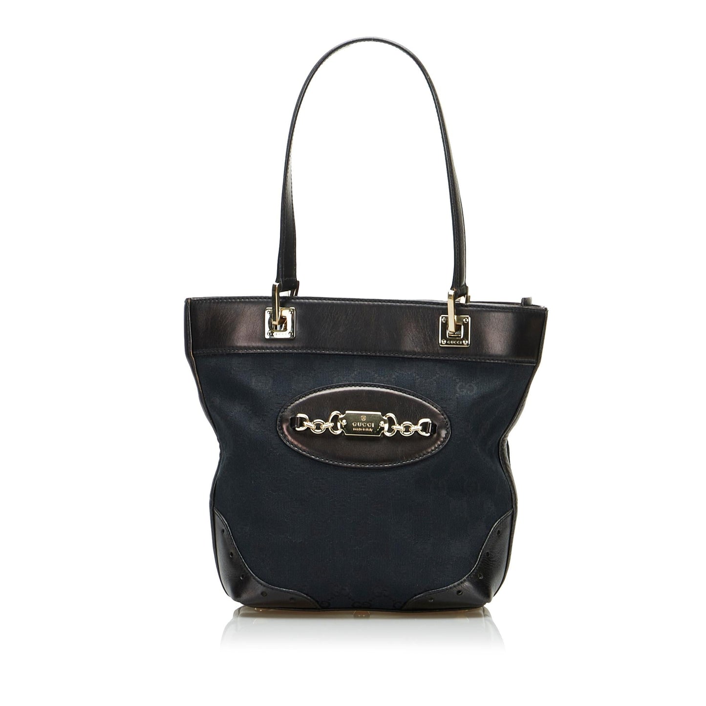 Gucci GG Punch SHG-HWN9UE Canvas Black Tote Bag