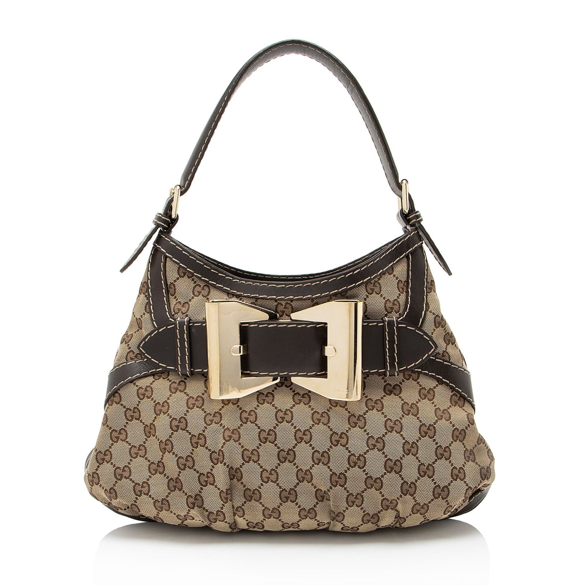 Gucci GG Queen Canvas Medium Shoulder Bag