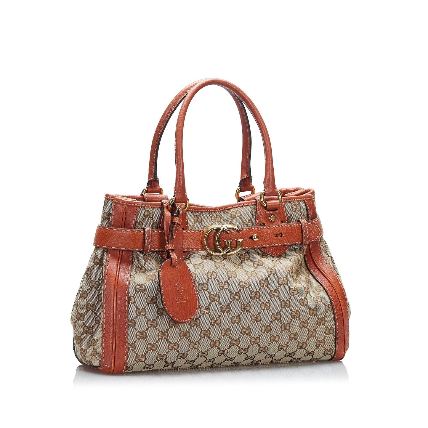 Gucci GG Running SHG-qCEs72 Canvas Brown Tote Bag