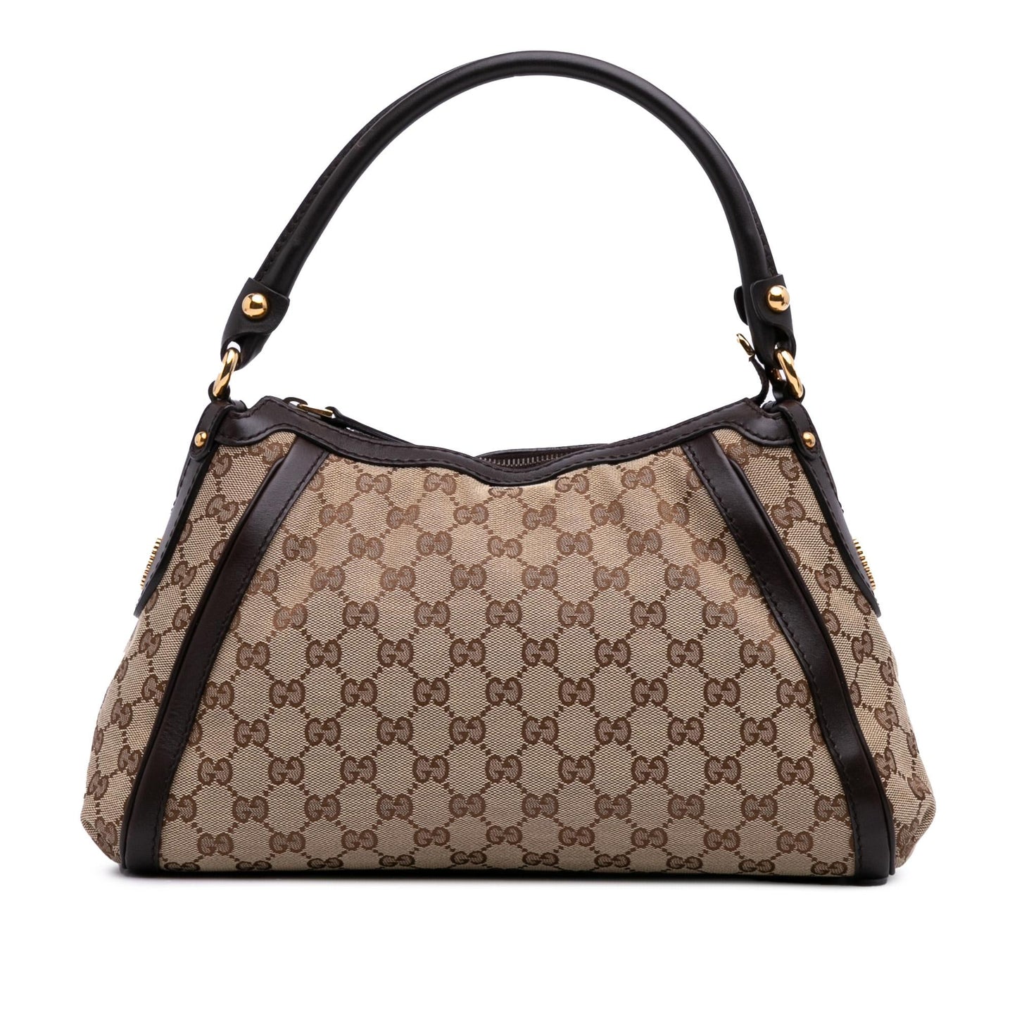 Gucci GG Scarlett Canvas Brown Satchel Bag