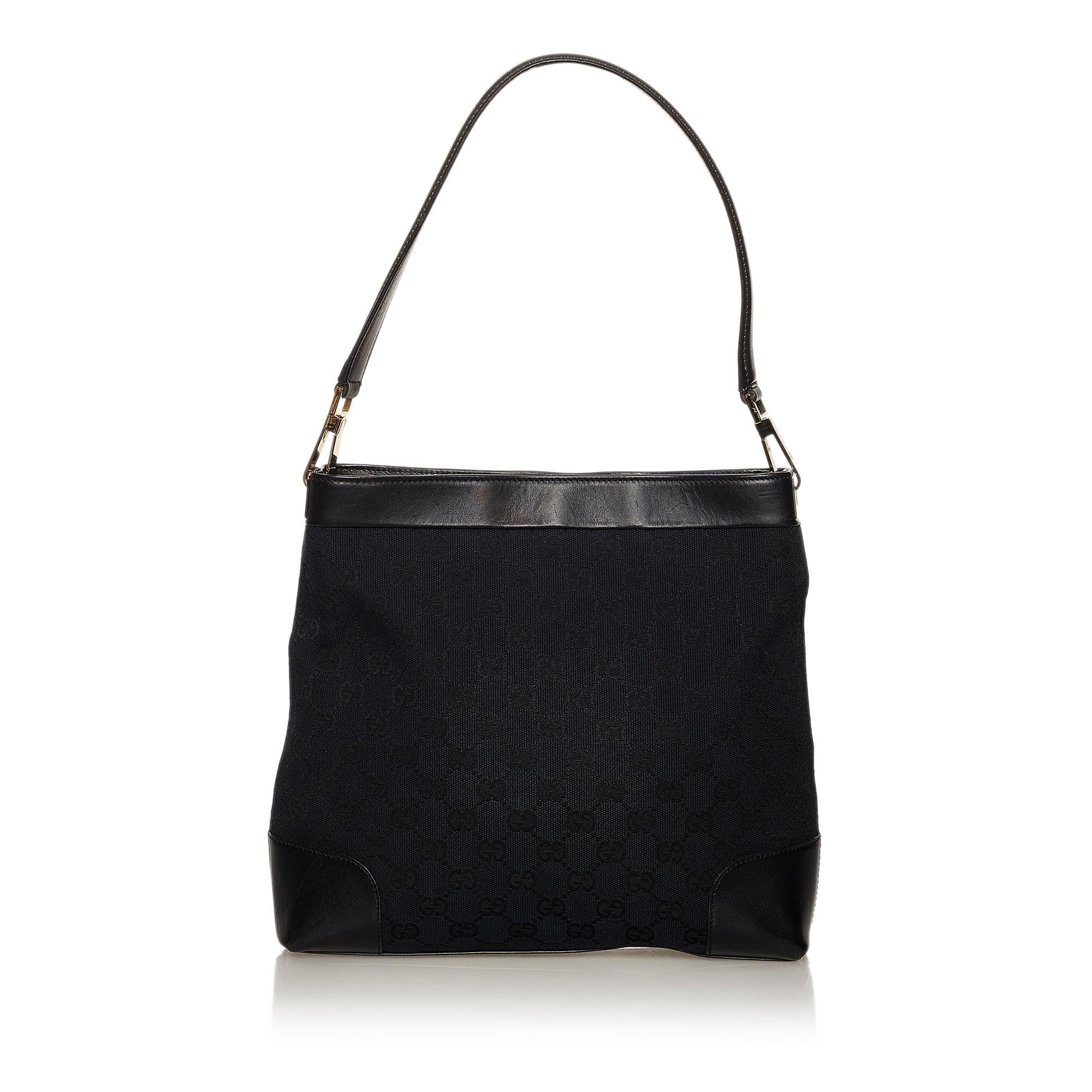 Gucci GG SHG Canvas Black Shoulder Bag 12