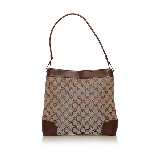 Gucci GG SHG Canvas Brown Shoulder Bag 21