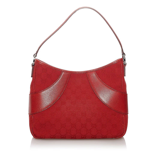 Gucci GG SHG Canvas Red Shoulder Bag 4