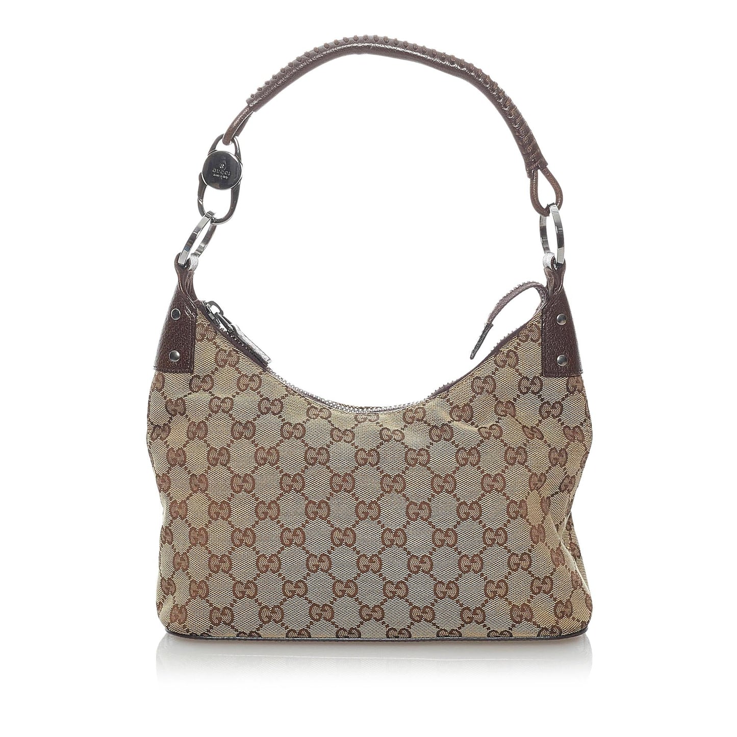 Gucci GG SHG Canvas Brown Shoulder Bag 24