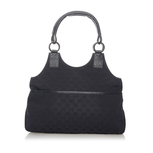 Gucci GG SHG Canvas Black Shoulder Bag 20