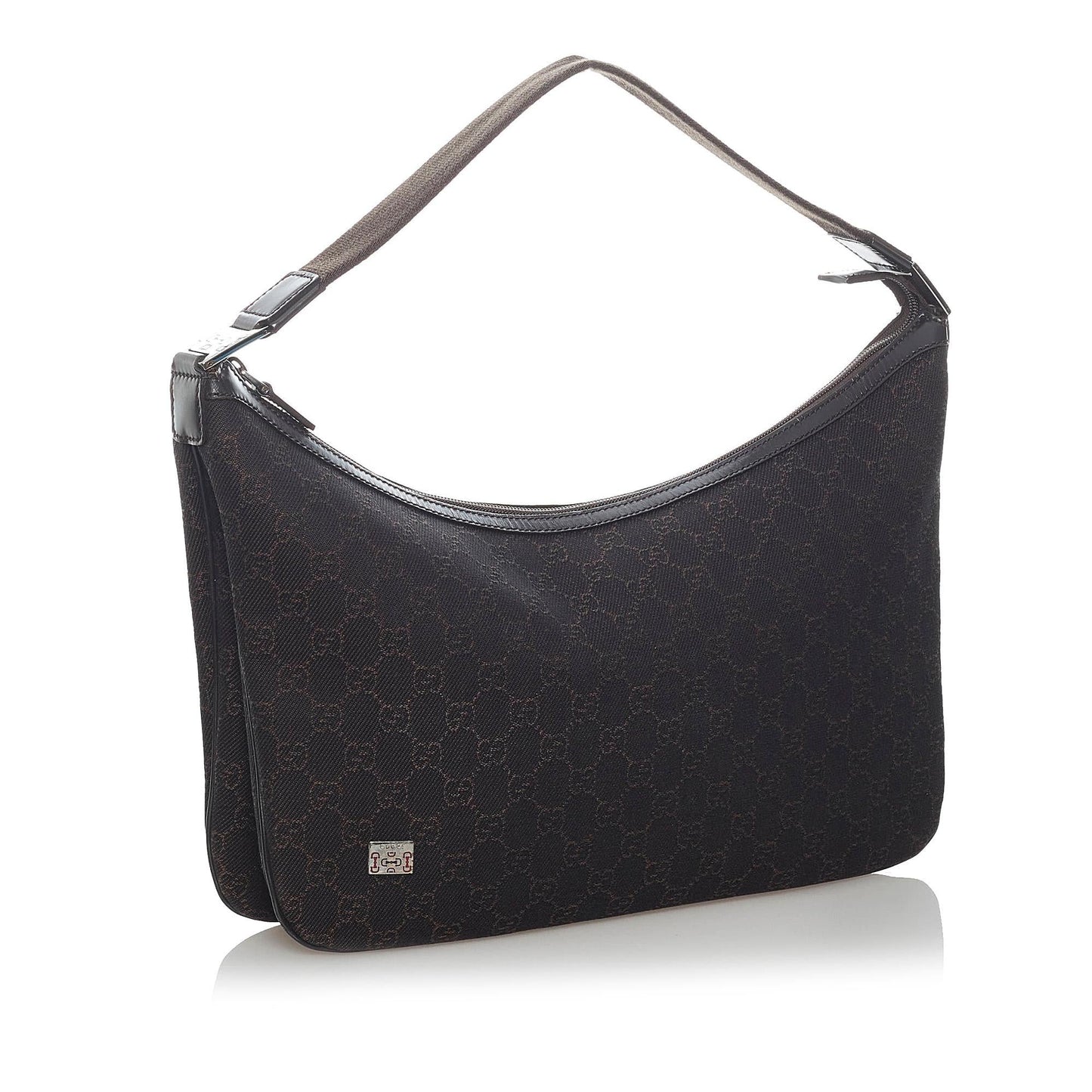 Gucci GG SHG Canvas Calf Brown Shoulder Bag 9