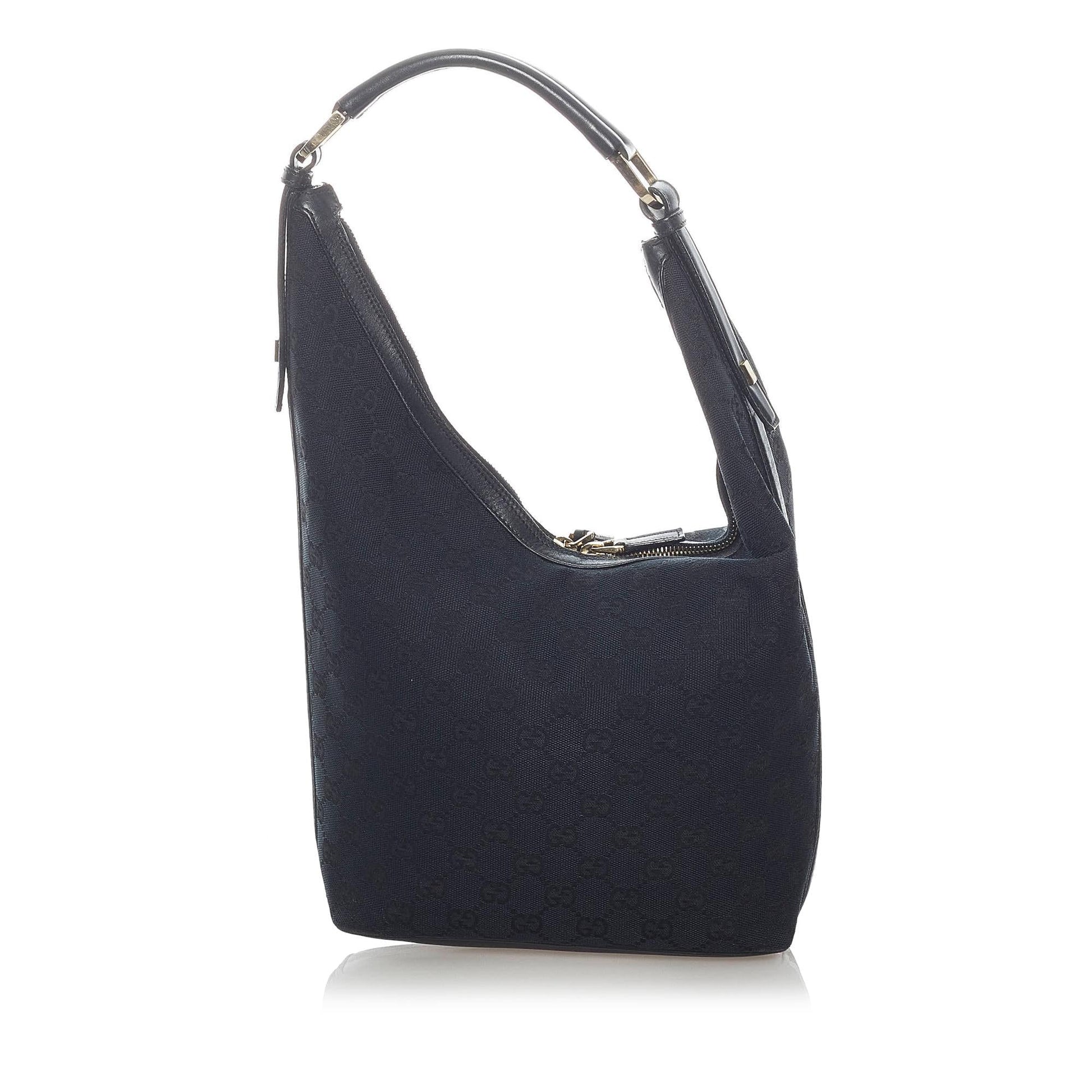 Gucci GG SHG Canvas Black Shoulder Bag 23