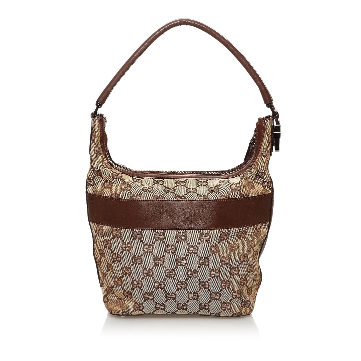 Gucci GG SHG Canvas Brown Shoulder Bag 28