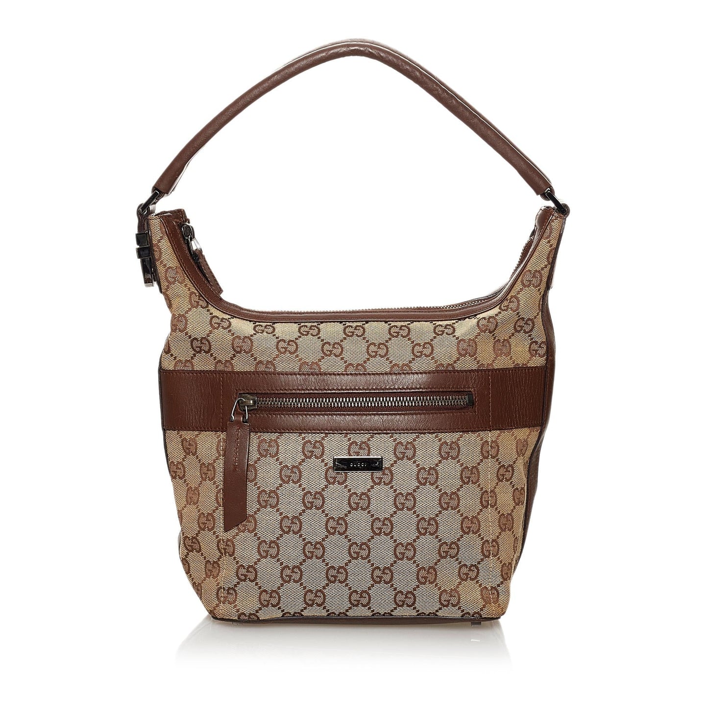 Gucci GG SHG Canvas Brown Shoulder Bag 28