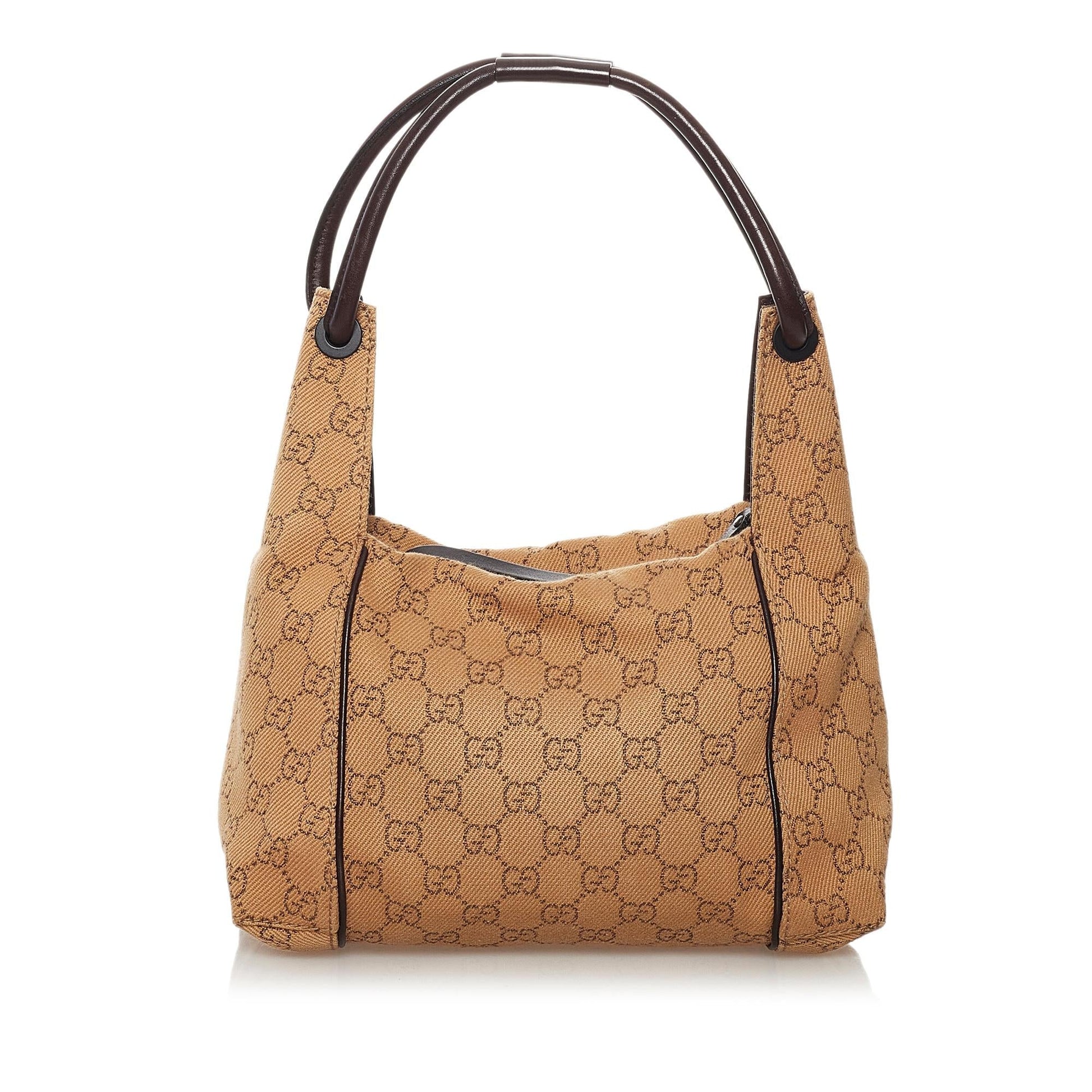 Gucci GG SHG Canvas Brown Shoulder Bag 30