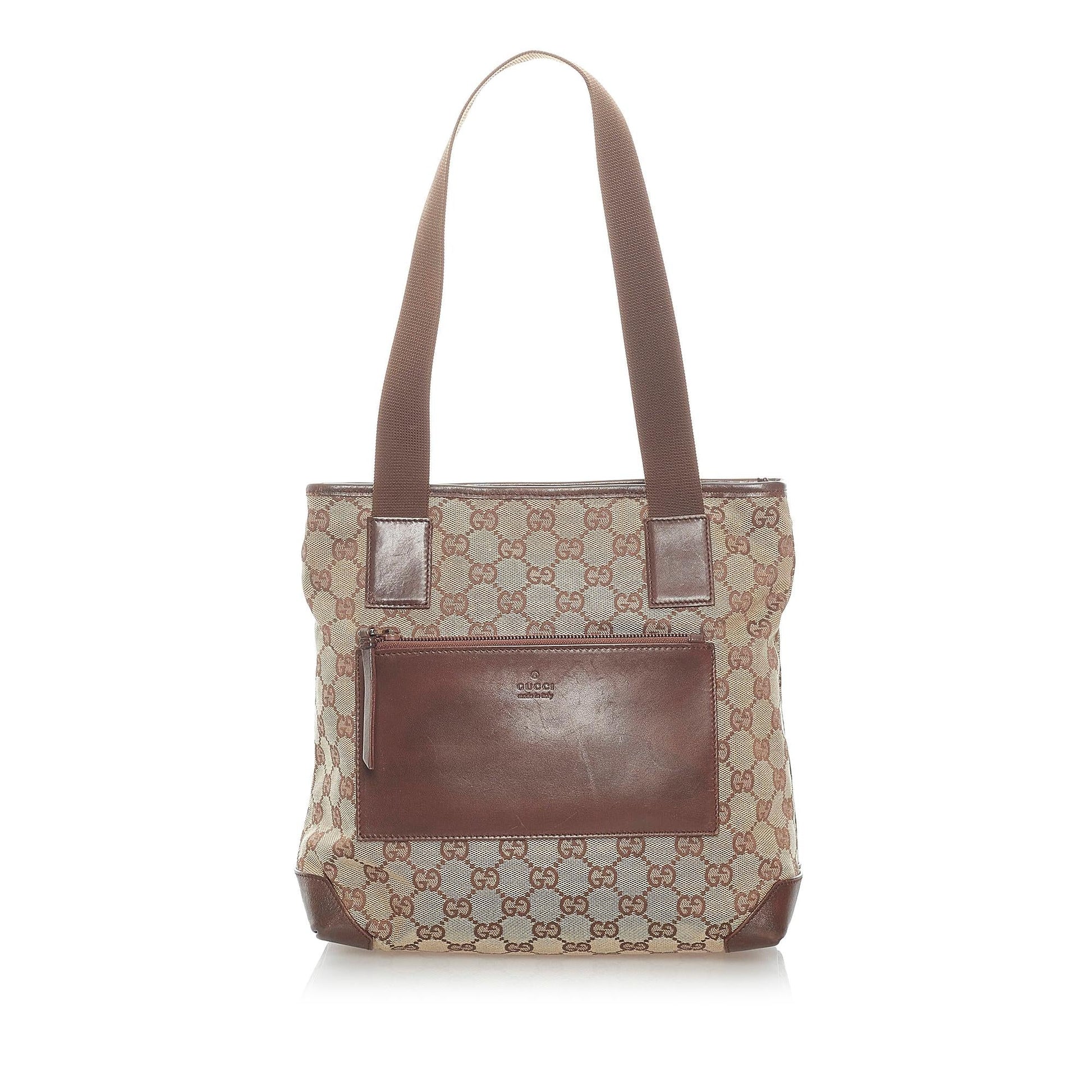 Gucci GG SHG Canvas Brown Shoulder Bag 29