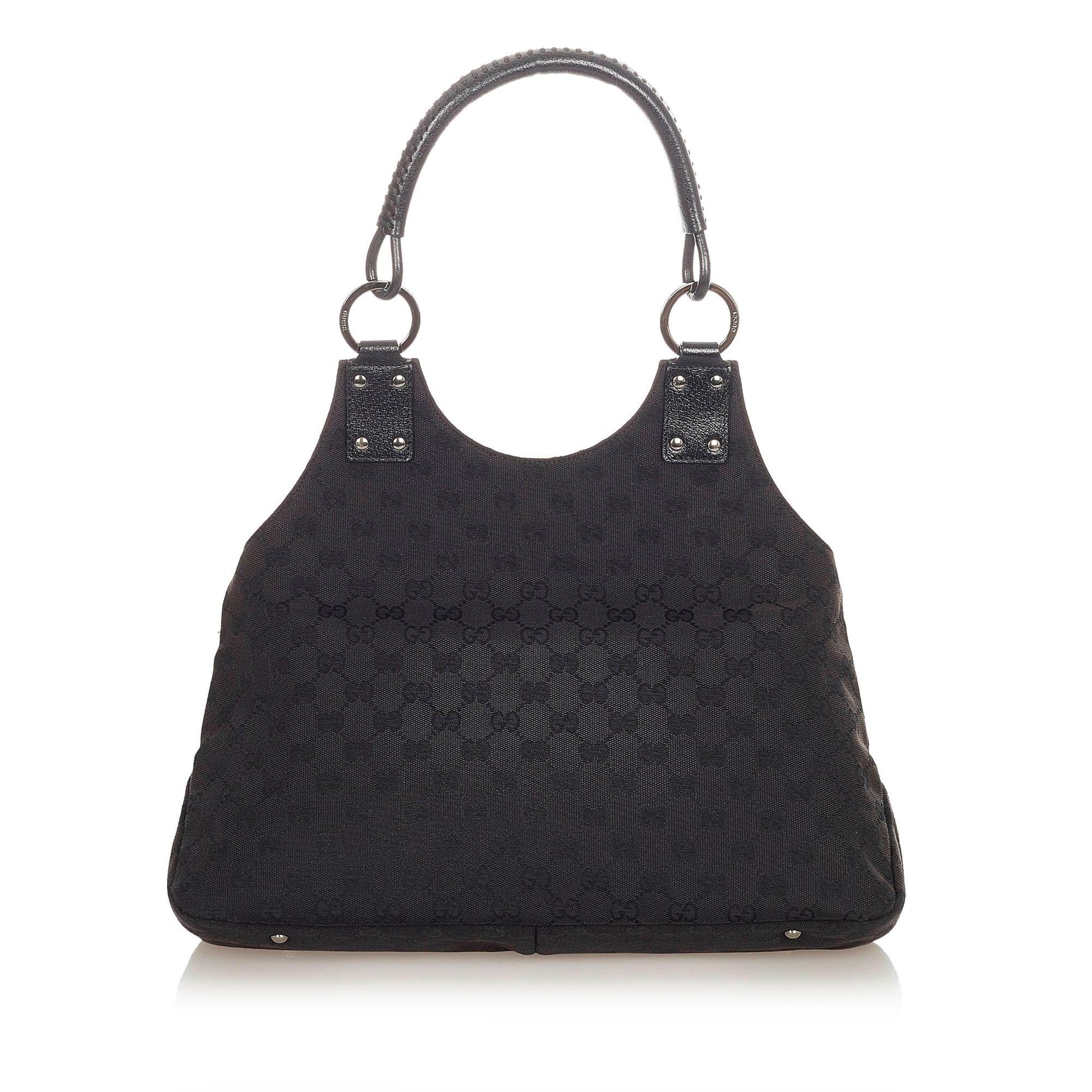 Gucci GG SHG Canvas Black Shoulder Bag 25