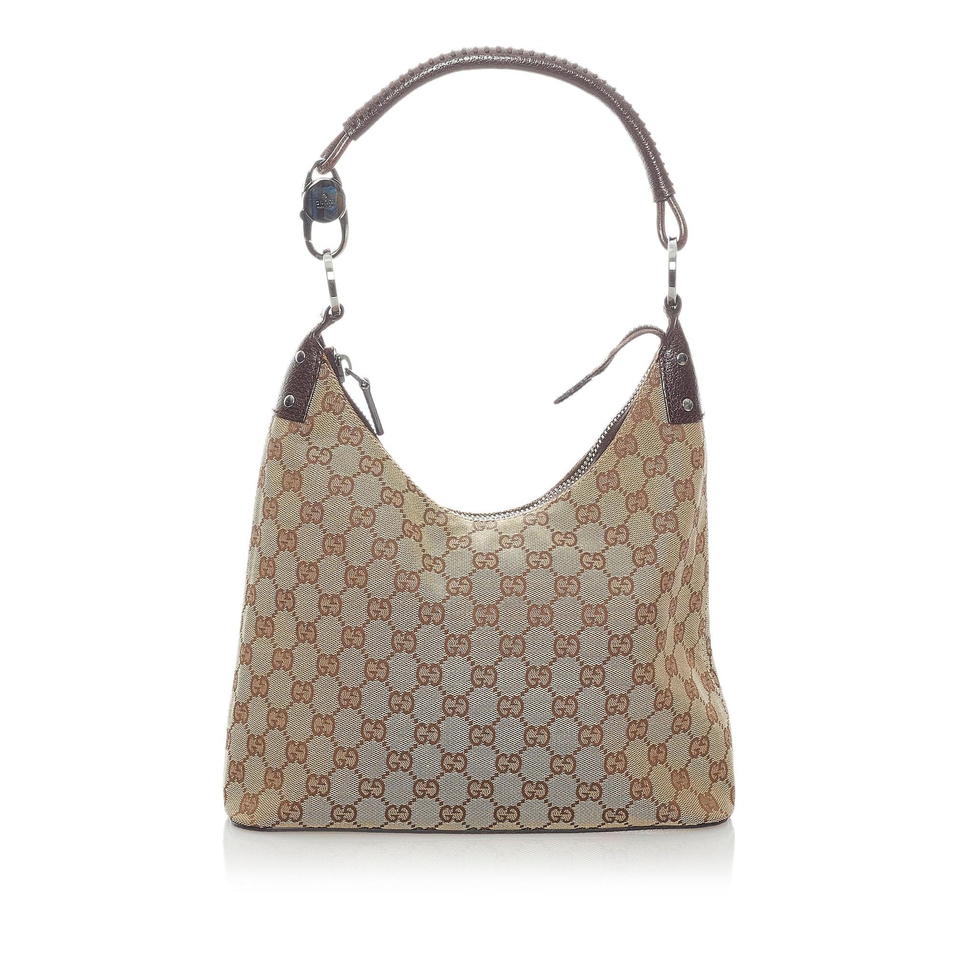 Gucci GG SHG Canvas Brown Shoulder Bag 36
