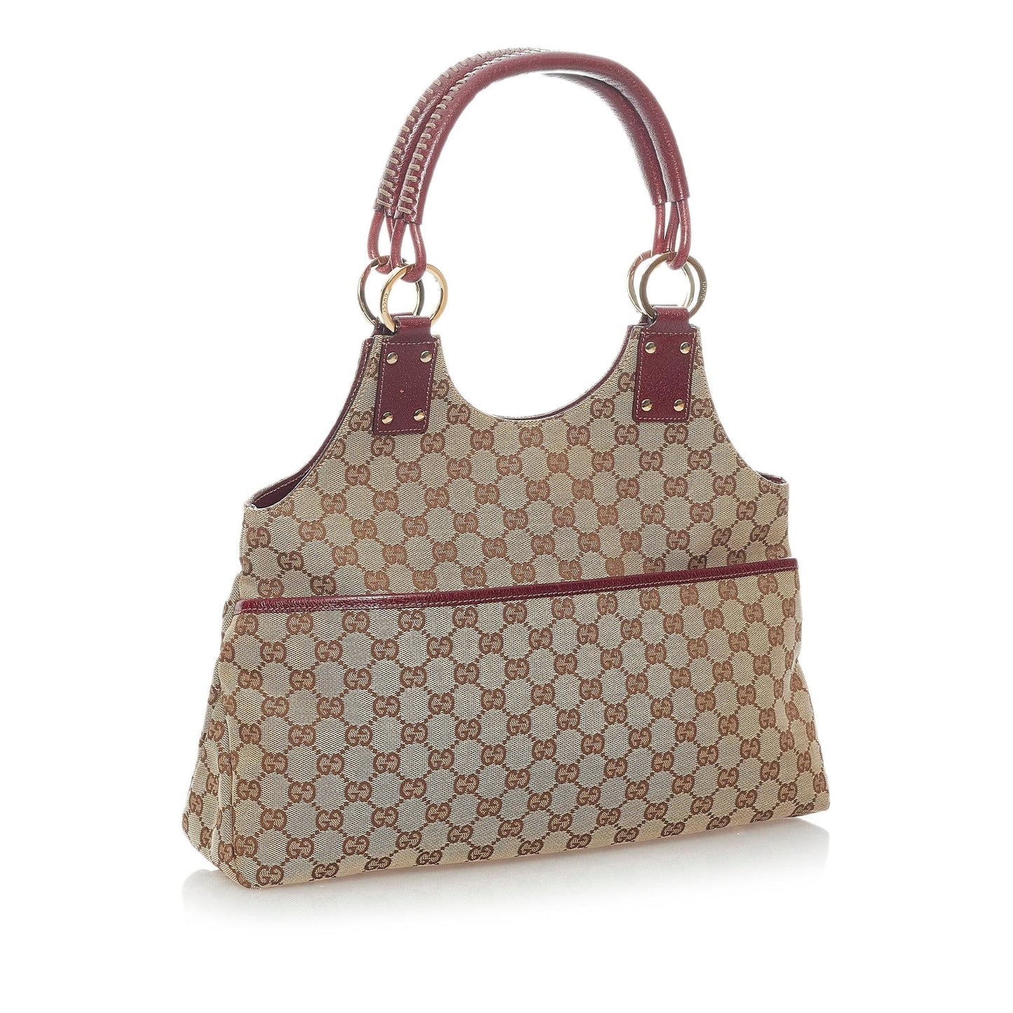 Gucci GG SHG Canvas Brown Shoulder Bag 35