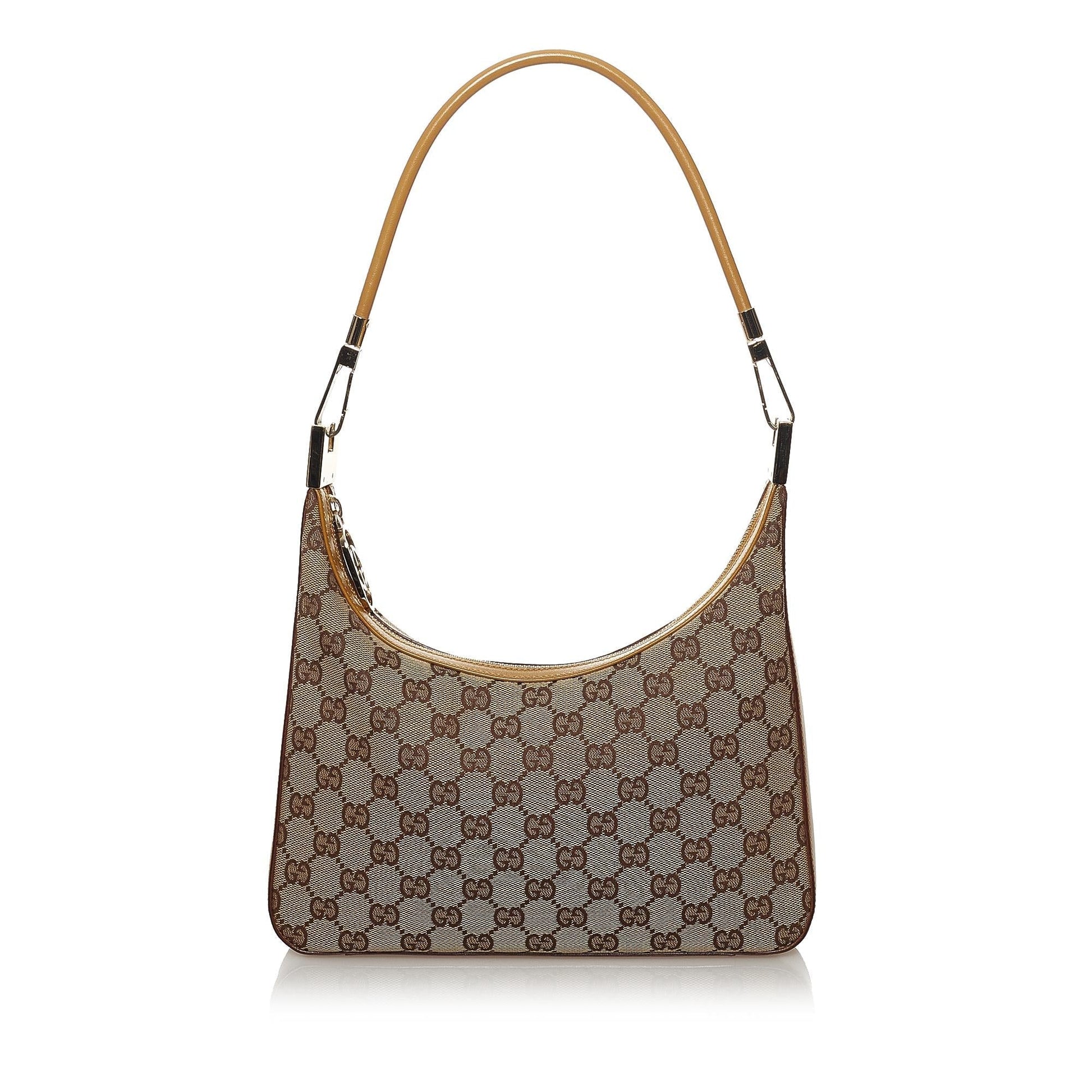 Gucci GG SHG Canvas Brown Shoulder Bag 38