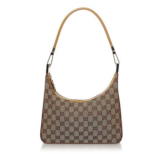 Gucci GG SHG Canvas Brown Shoulder Bag 38
