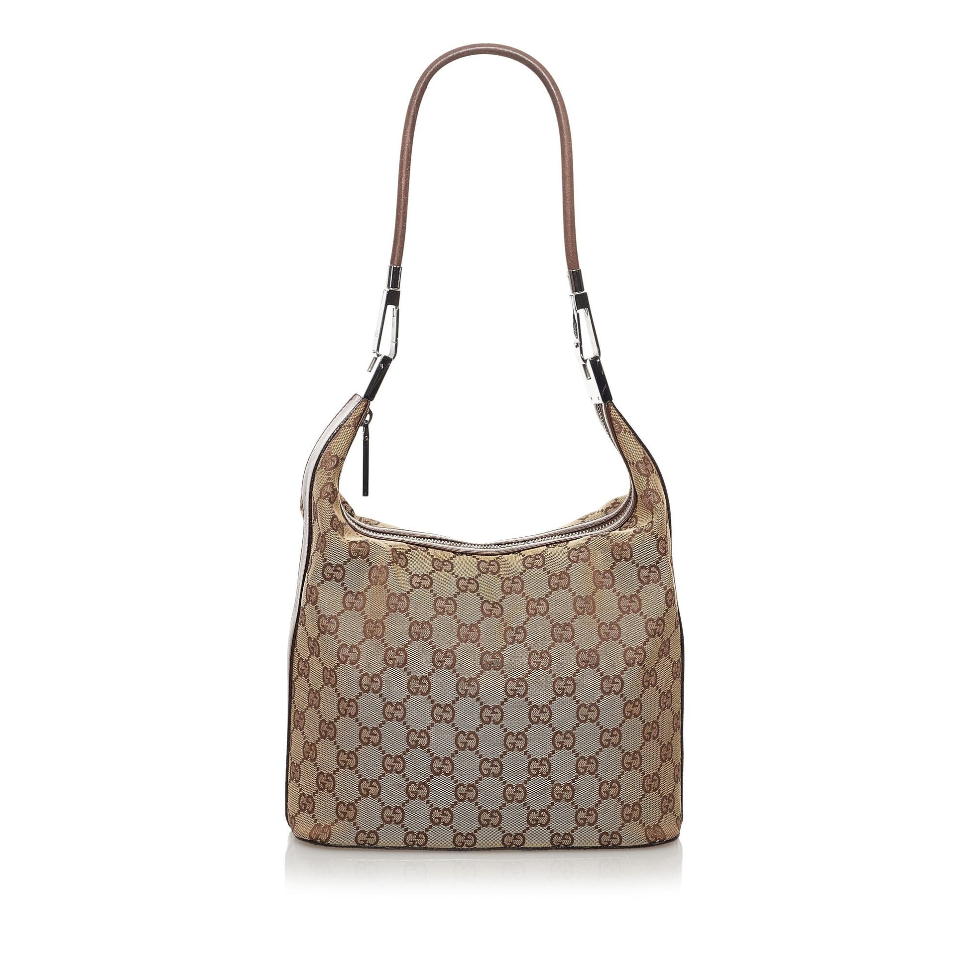 Gucci GG SHG Canvas Brown Shoulder Bag