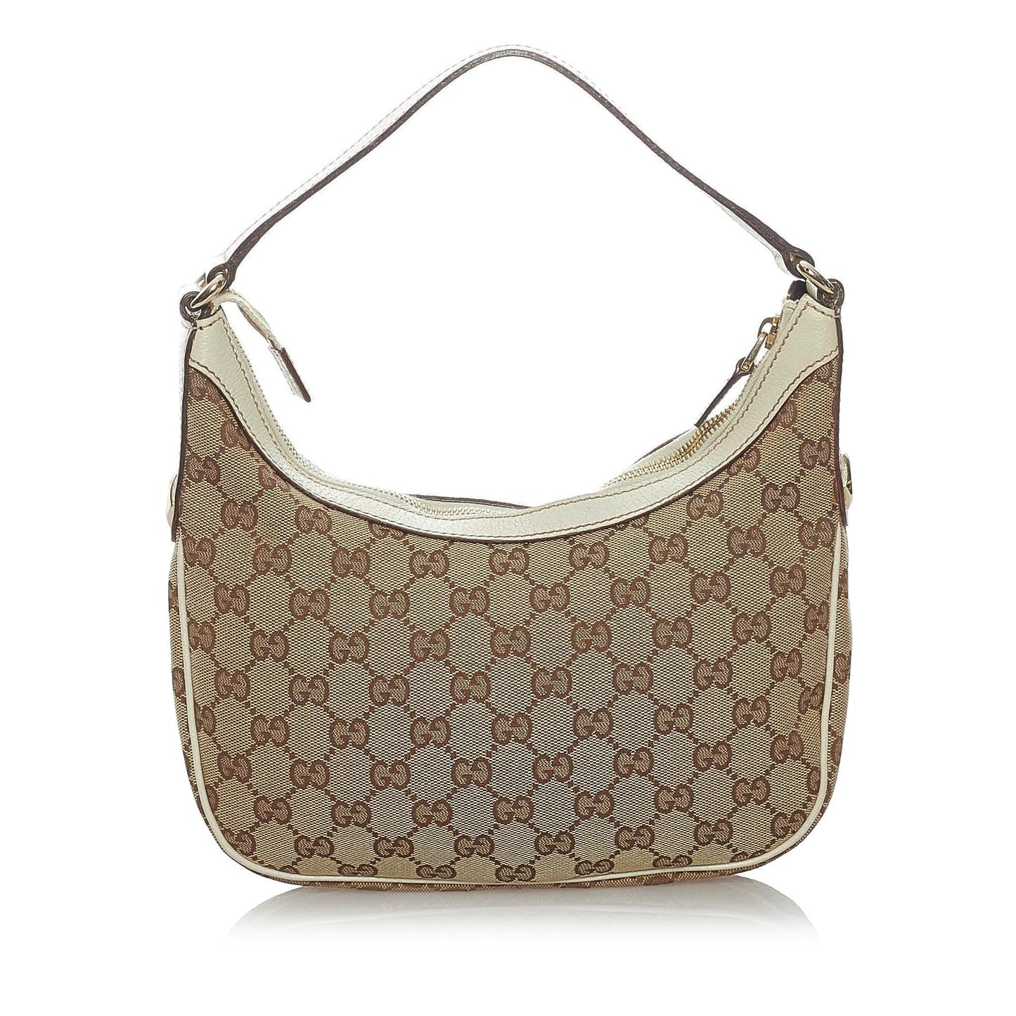 Gucci GG SHG Canvas White Brown Shoulder Bag 3
