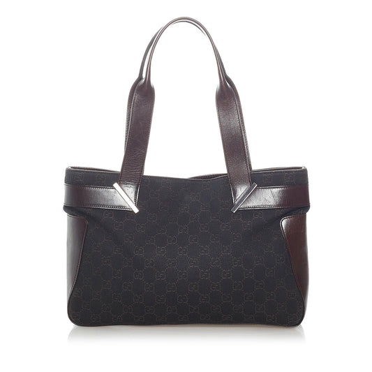 Gucci GG SHG Canvas Calf Brown Shoulder Bag 11