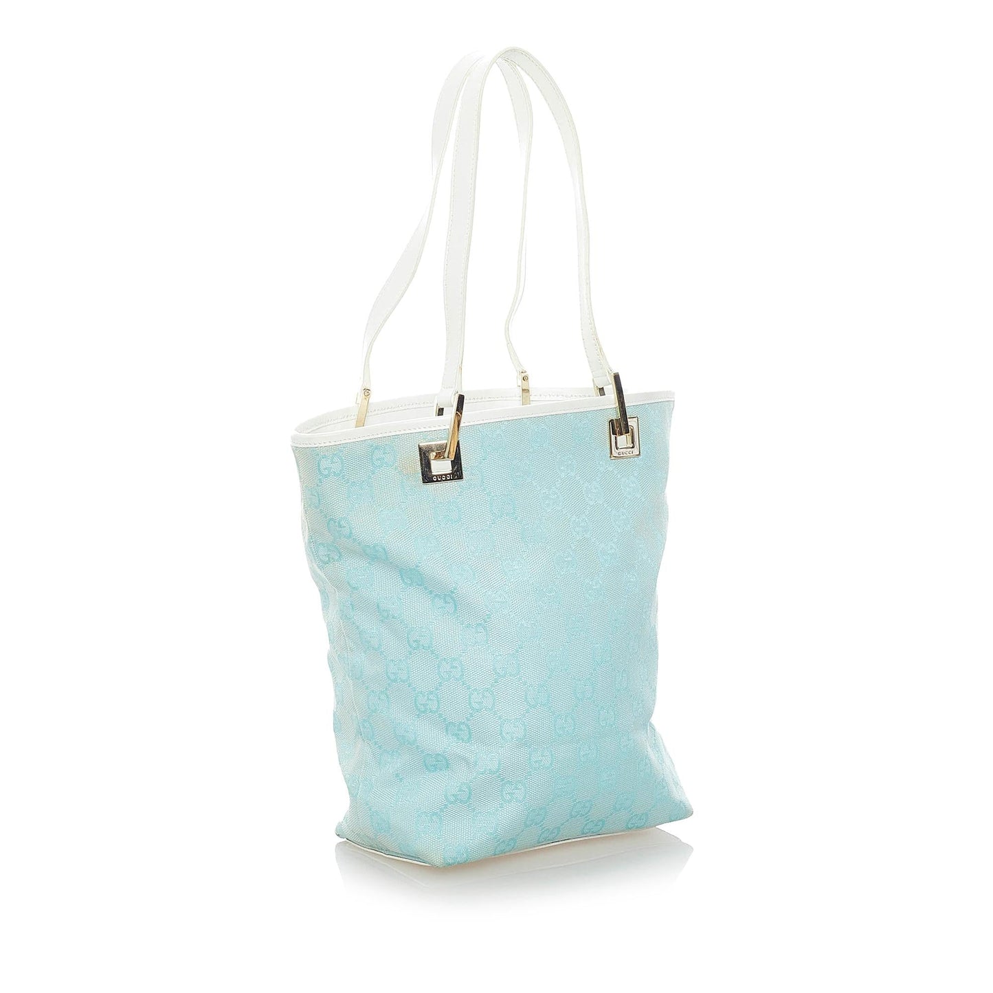 Gucci GG SHG Canvas White Blue Shoulder Bag
