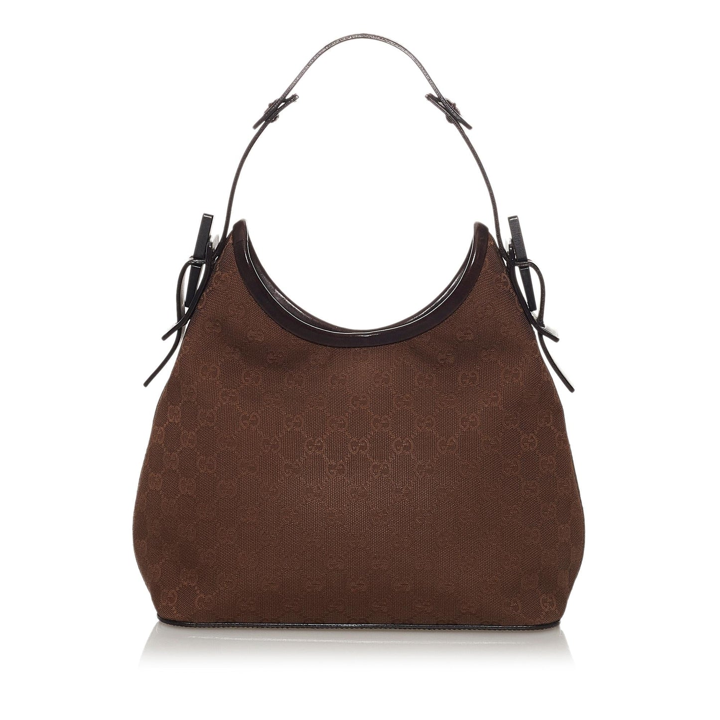 Gucci GG SHG Canvas Brown Shoulder Bag Bag Shg
