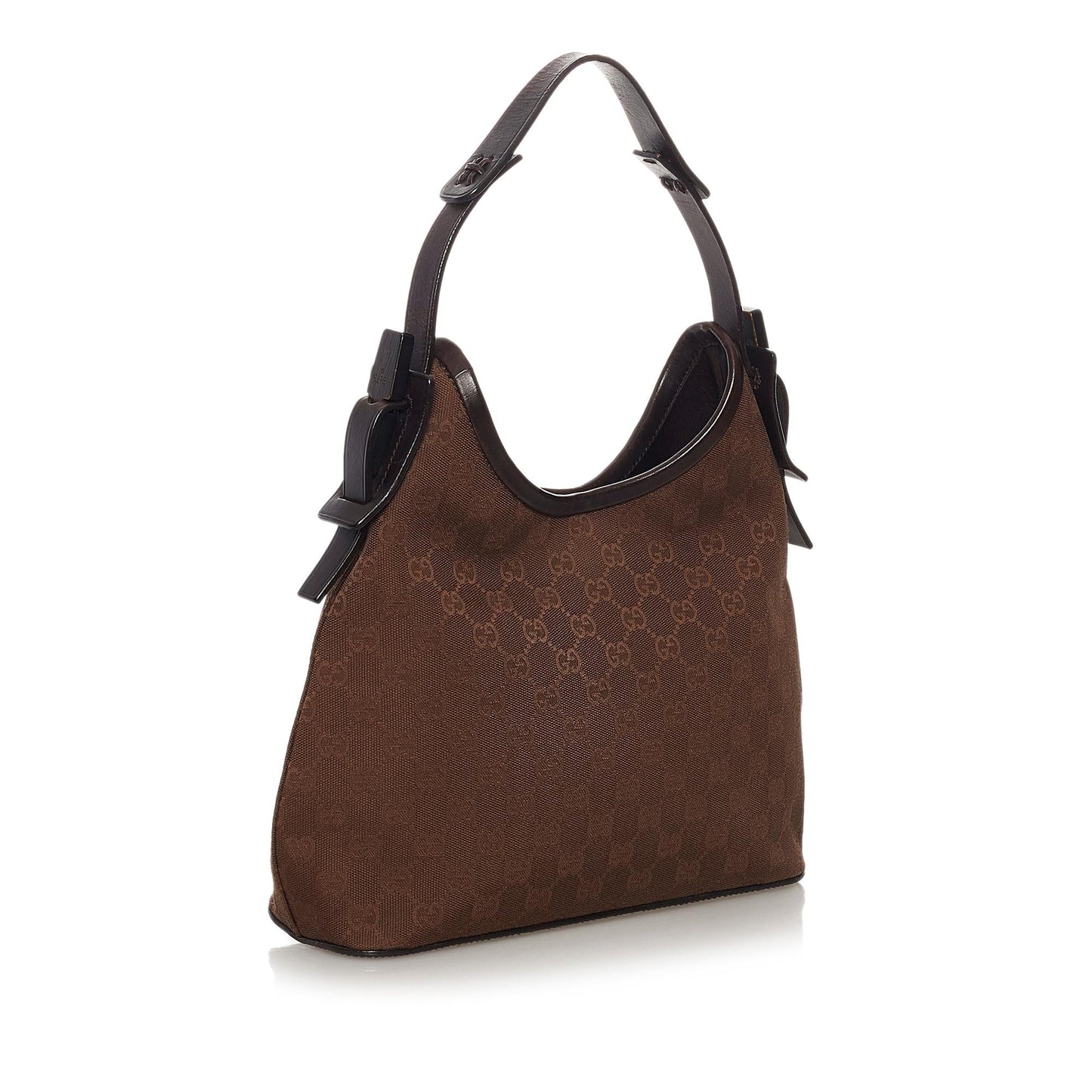 Gucci GG SHG Canvas Brown Shoulder Bag Bag Shg
