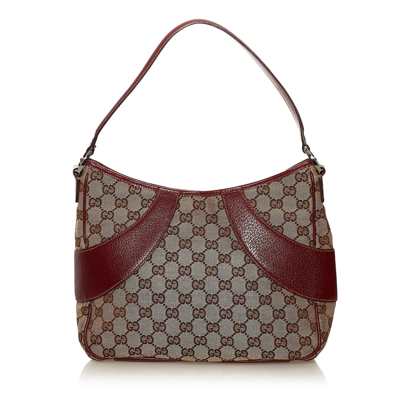 Gucci GG SHG Canvas Brown Red Shoulder Bag