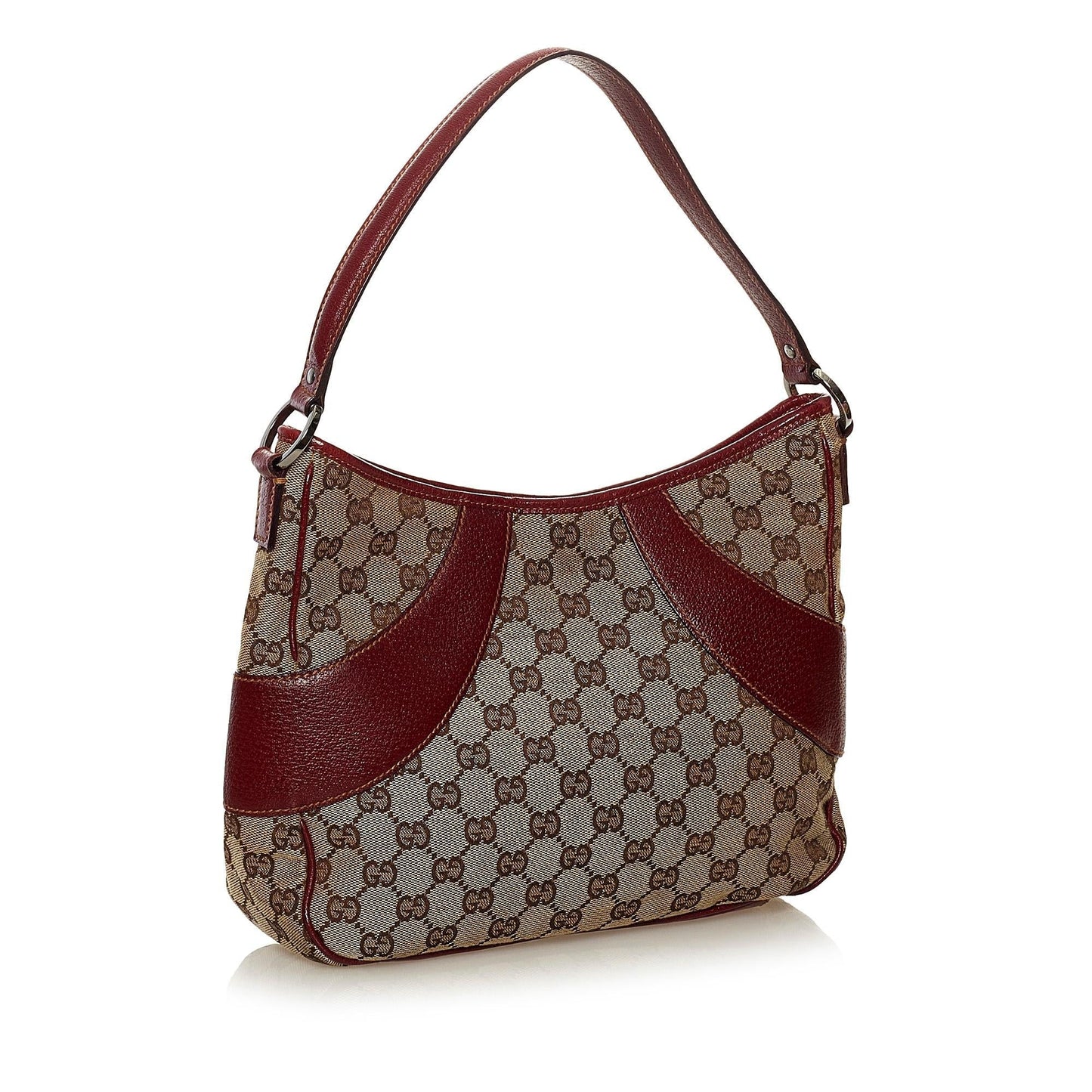 Gucci GG SHG Canvas Brown Red Shoulder Bag