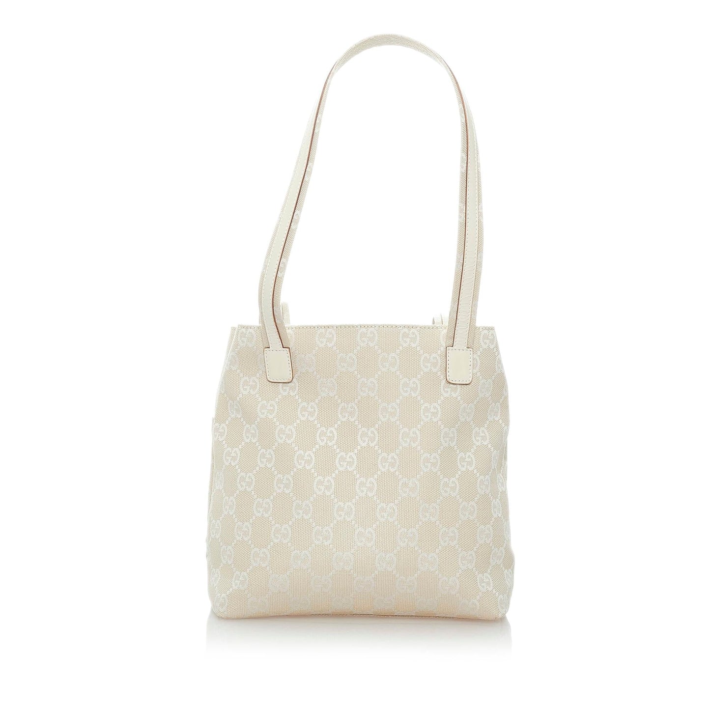 Gucci GG SHG Canvas White Brown Shoulder Bag