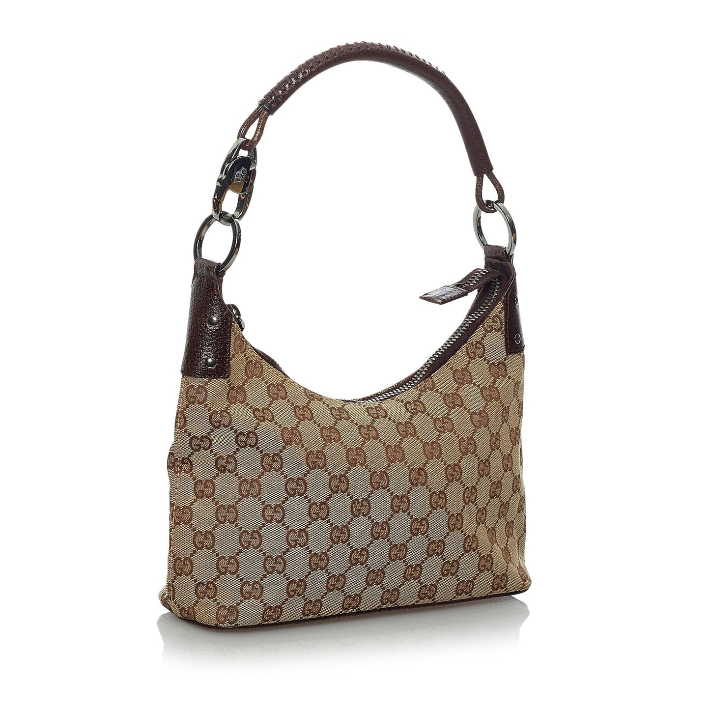 Gucci GG SHG Canvas Brown Shoulder Bag 6