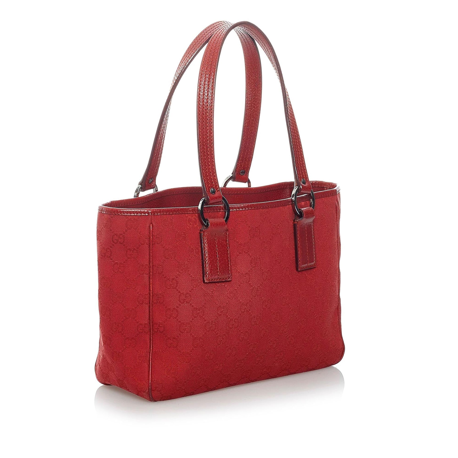 Gucci GG SHG Canvas Red Shoulder Bag Bag Shg