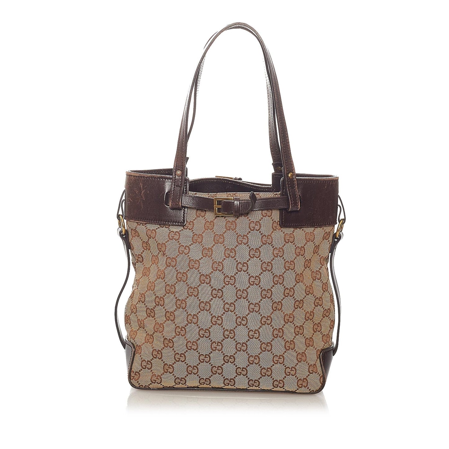 Gucci GG SHG Canvas Brown Shoulder Bag 7