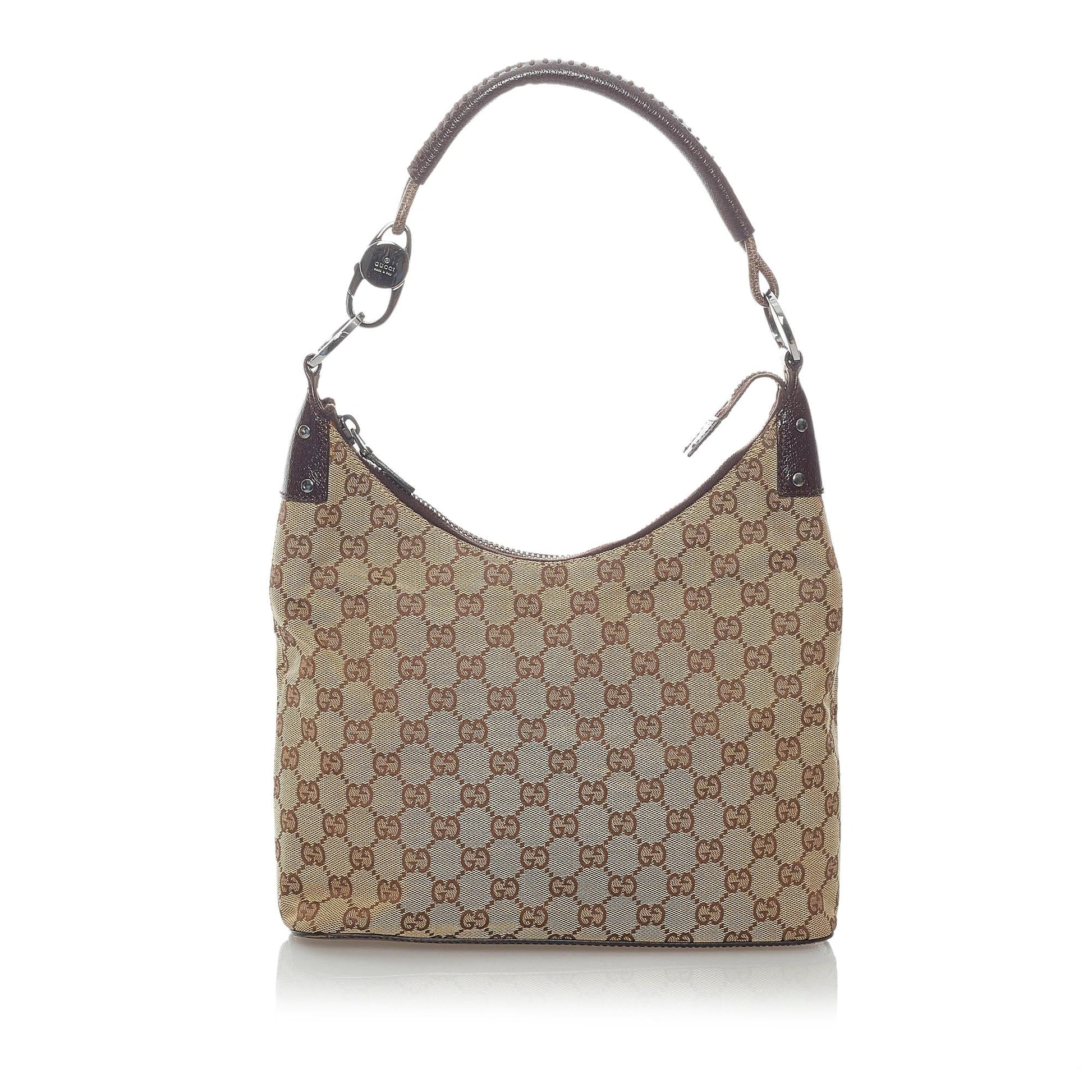 Gucci GG SHG Canvas Brown Shoulder Bag 9
