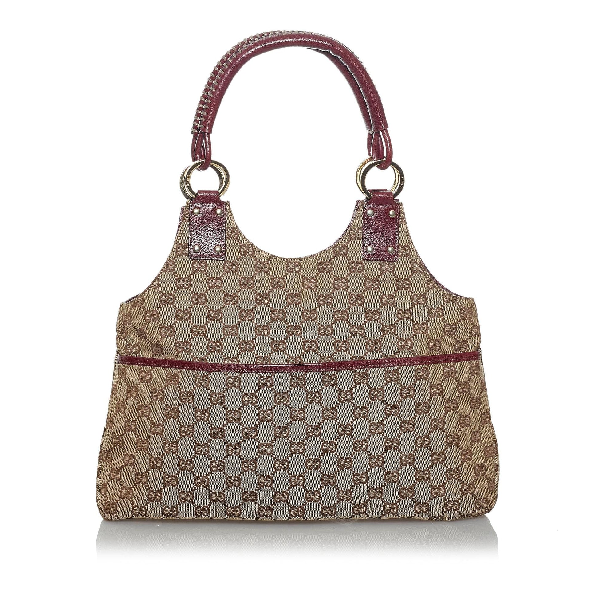 Gucci GG SHG Canvas Brown Shoulder Bag 13