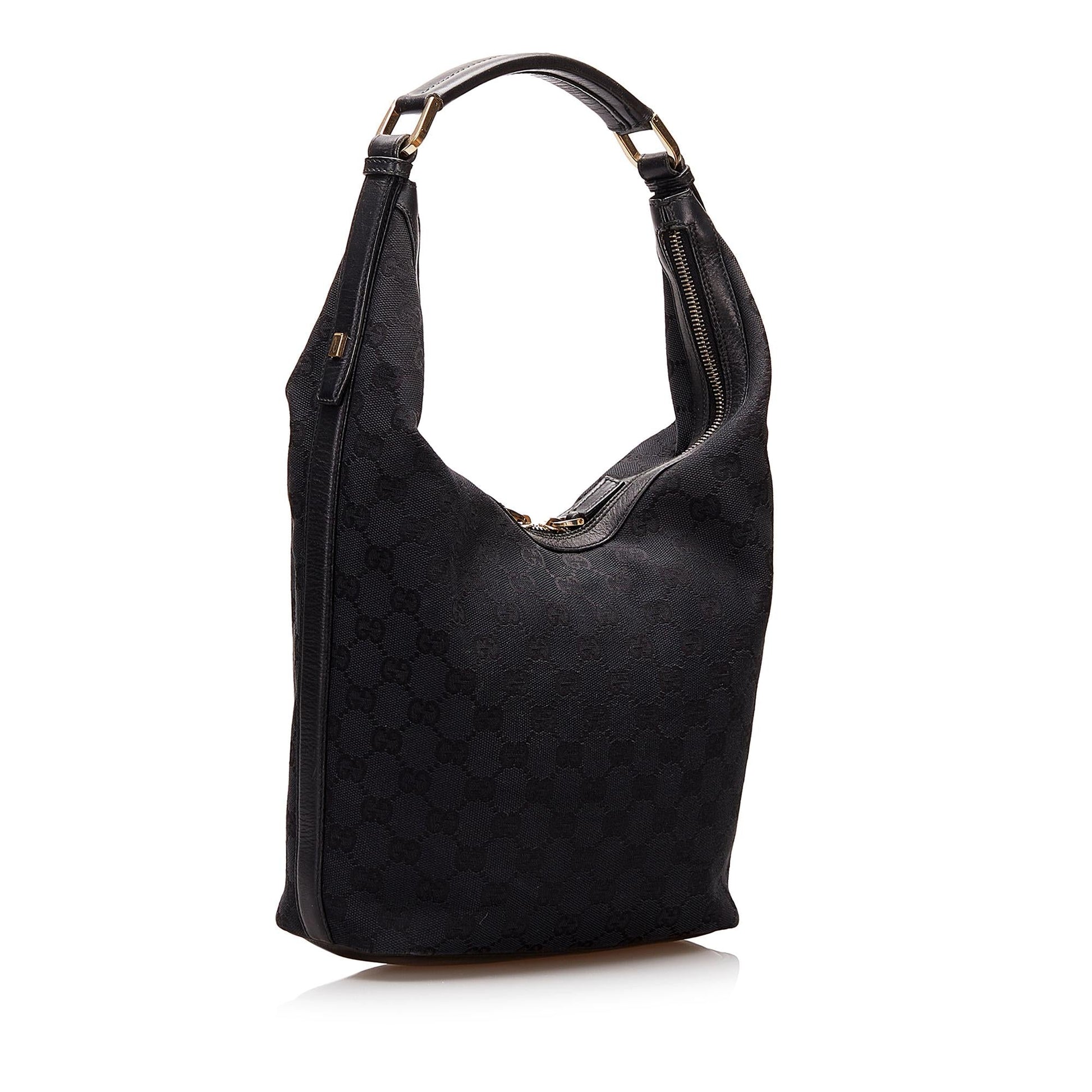 Gucci GG SHG Canvas Black Shoulder Bag 7
