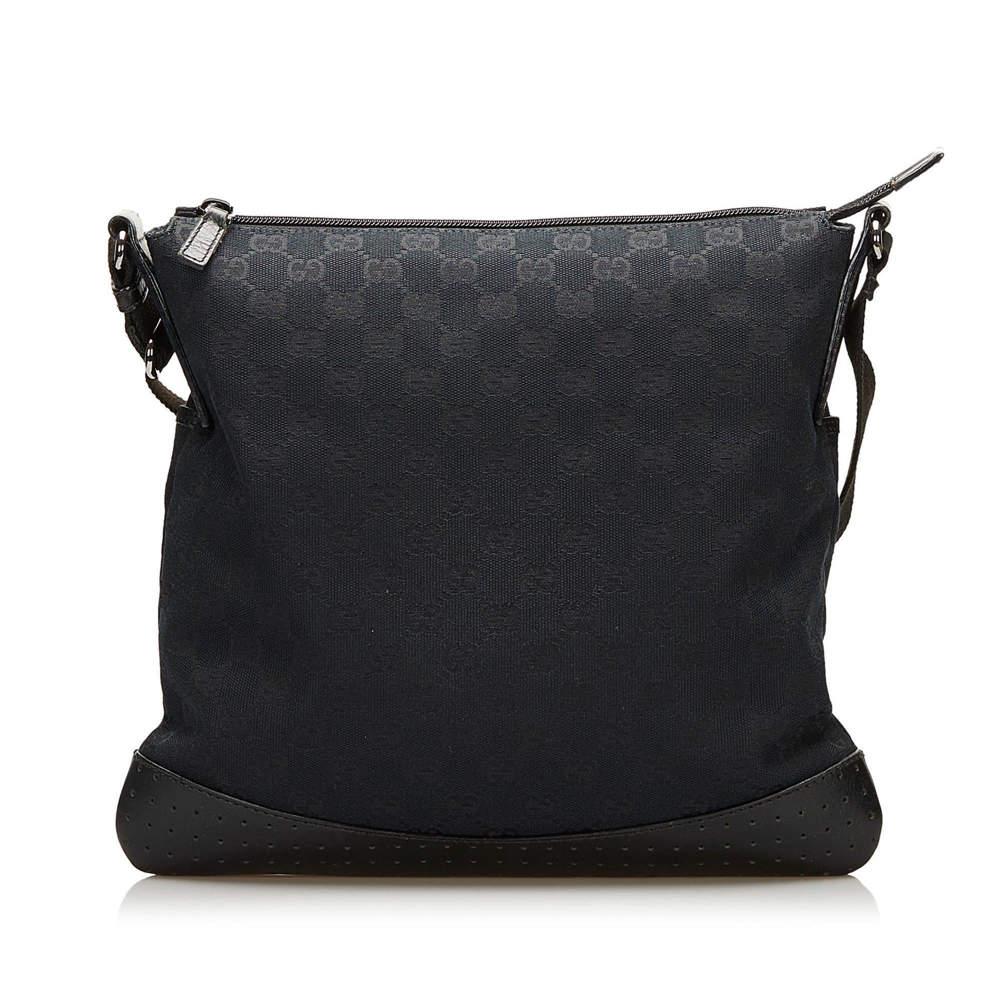 Gucci GG SHG Canvas Nylon Black Shoulder Bag